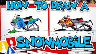 How To Draw A Snowmobile [upl. by Len]