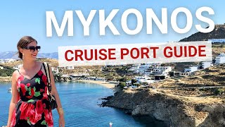 Mykonos Greece Cruise Port  Best Things to Do in Mykonos Town 4K [upl. by Betthezul169]