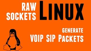 Linux RAW Sockets  Generate VoIP SIP Packets [upl. by Dagna]