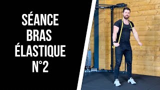 💪🏼SÉANCE BRAS ELASTIQUE N°2  10 minutes BICEPS et TRICEPS niveau  2 [upl. by Mairam489]