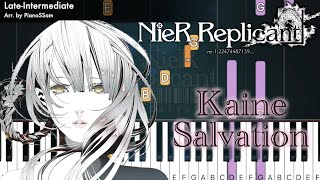 LateIntermediate Kaine  Salvation  NieR Replicant  Piano Tutorial [upl. by Aeresed520]