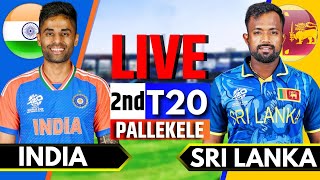 India vs Sri Lanka 2nd T20  Live Cricket Match Today  IND vs SL Live Match Today  SL Batting [upl. by Gnus]