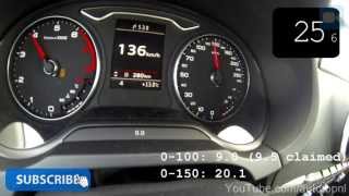 2013 Audi A3 14 TFSI Sportback 0159 kmh NICE Acceleration [upl. by Oiluj]