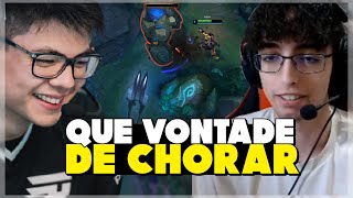 KEIO PERDENDO BLUE NIVEL 1 AYEL 1 VS 4 NO CBLOL INHOUSE WOMBO COMBO SHINI LOUD TAY DE HECARIMMMS [upl. by Aret]