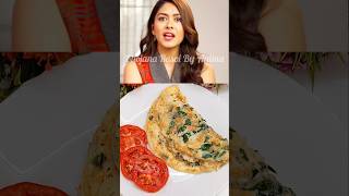 Mrunal Thakurs Favorite Spinach Omelette Recipe❤shorts trending mrunalthakur egg breakfast [upl. by Jonas519]