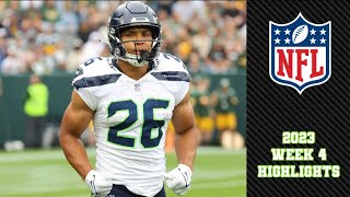 Seahawks Rookie RB Zach Charbonnet ALL TOUCHES In Week 4  2023 Full Highlights vs Giants [upl. by Drofnelg]