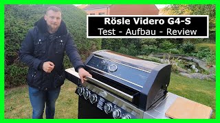 Rösle Videro G4S  2020 Test Aufbau Review  Grillen Gasgrill BBQ [upl. by Nireil]