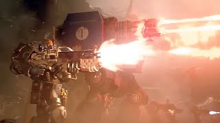 Warhammer 40K Dreadnought Battle Scene Cinematic 4K [upl. by Glenda566]