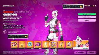 Fortnite Season 4 Battle Pass Showcase ALL TIERS 1100 [upl. by Lahcsap]