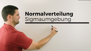 Normalverteilung Sigmaumgebung Schaubild Bereiche verstehen Mathe by Daniel Jung [upl. by Akcinahs]