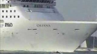 PampO Cruise Ship Oriana sailing down solent 2005 [upl. by Kusin]