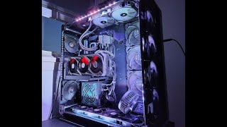 RTX 3080 12GB STRIX  Thermaltake Core P8  1440p 165hz gaming my new setup [upl. by Anitsej]