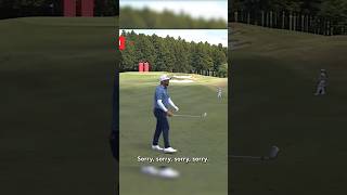 Caddies STOPS player during shot 👀 [upl. by Ymmik]