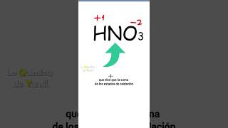 Números de Oxidación en HNO₃ laquímicadeyamil química [upl. by Eustashe]