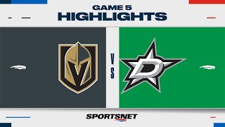 NHL Game 5 Highlights  Golden Knights vs Stars  May 1 2024 [upl. by Mathi759]