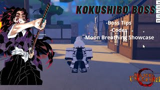 How to Beat Kokushibo  All new Latest Codes  Moon Breathing Showcase Slayers Unleashed [upl. by Agathy]