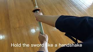 KENDO Lessons How to properly hold and use your Shinai [upl. by Karlan237]