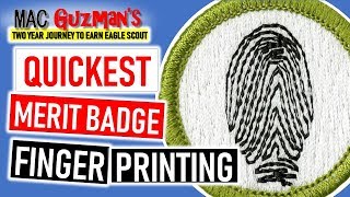 Quickest Merit Badge  How To Get The Fingerprinting Merit Badge [upl. by Lonny]