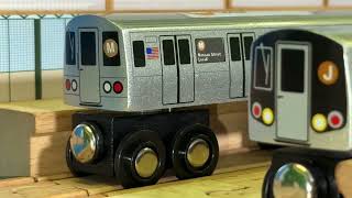 Munipals MTA R179 J Train Via M Line At Knickerbocker Avenue  Subway Mini Clip [upl. by Wessling]