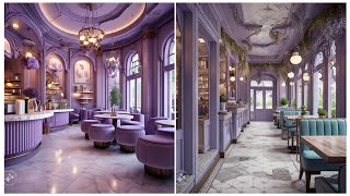 French Chic Lavender Cafe Design Ideas  Cozy Haven LavenderThemed Cafe Interior [upl. by Gustavus]