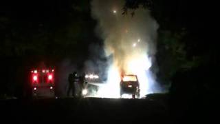 CAR FIRE TRAINING Magnesium Explosion [upl. by Esaertal650]