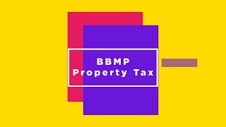 BBMP Property Tax [upl. by Akinet]