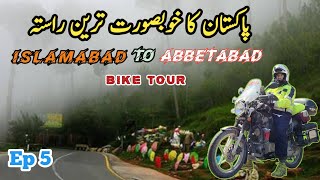 Bike tour of Pakistan  Islamabad To Abbetabad  Beautiful Road in Pakistan  Ep 5  Story 23 [upl. by Lal]