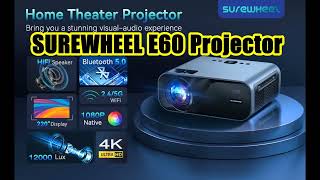 SUREWHEEL E60 Projector  INTRODUCE [upl. by Sinnek]