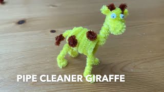 How to Make a Pipe Cleaner Giraffe [upl. by Matthia]