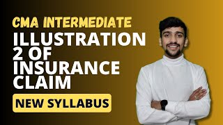 Illustration 2 of Insurance claim New syllabus CMA Intermediate [upl. by Adnav]