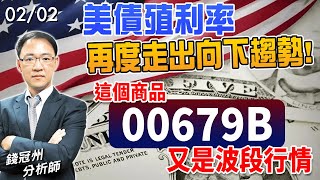 20240202 美債殖利率再度走出向下趨勢這個商品00679B又是波段行情 錢冠州分析師 [upl. by Wirth]