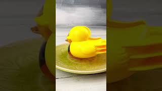 Duck shaped white chocolate with fresh fruit jelly inside fruit chocolate ate [upl. by Nuris]