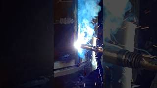 FCAW welding in vertical 3g position welding [upl. by Ahsocin]