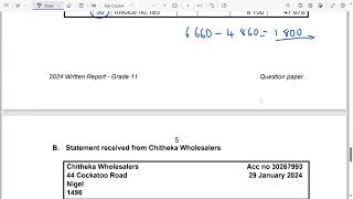 Accounting Grade 11 Term 1 Creditors Reconciliation statement [upl. by Nylatsyrc]