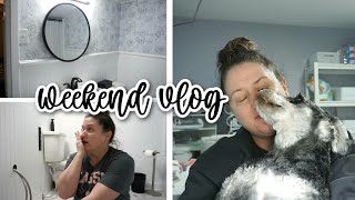 Weekend Vlog  Cleaning Motivation  House Renovation [upl. by Aldred40]