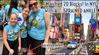 I Marched 20 BLOCKS In NYC With ASPRAINED ANKLE In A PARADE GONE WRONG [upl. by Eldreeda734]