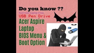 Acer Aspire Laptop Boot Menu amp Boot Manager BIOS Option [upl. by Cnahc]