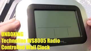 Unboxing Technoline WS8005 Radio Controlled Wall Clock [upl. by Grindlay]