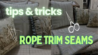 How to Finish Rope Trim Seams  Patreon Tips amp Tricks [upl. by Michel]