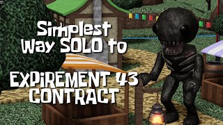 How to SOLO EXPERIMENT 43 Contract using SODA POP ONLY  Tower Heroes Roblox  Halloween Event 2024 [upl. by Ranice]