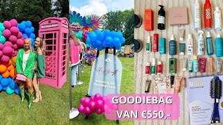 Naar het HAARSHOP EVENT 👱🏼‍♀️💘 UNBOXING VAN EEN MEGA GOODIEBAG😱 [upl. by Millan]