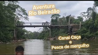 Pesca sub arco  flecha zagaia  Rio Beiradão [upl. by Aenet338]