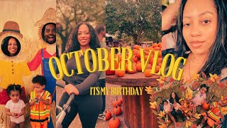 October Vlog  celebrated my birthday  I chopped off my hair  shopping haul  pumpkin patch [upl. by Nosdivad]