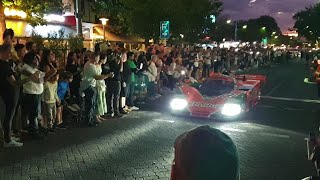 AMF Gouger Street Party Mazda 767B Porsche 956 amp 962C sounds adelaidemotorsportfest [upl. by Stockmon478]