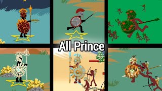 All the Princes Who Ever Appeared In Stick War Legacy [upl. by Sullivan743]