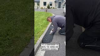 Creating a tarmac ramp for robot mower 🤖 🎥 iggerrycroffeygardenmachinery [upl. by Light]