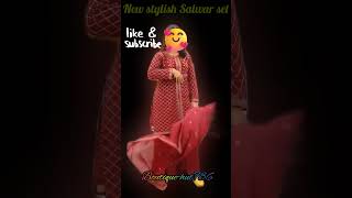 New stylish Salwar set🥰 shortvideo shorts shortsfeed boutiquehut786 [upl. by Noella]