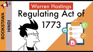 Warren Hastings 1772 to 1785 in Hindi  Regulating Act of 1773  Governor Generals and work Part 1 [upl. by Amoritta]