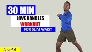 30 Min Love Handles Workout for A Slimmer Waist and Flat Belly [upl. by Atnahsal]