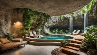 LIVING in a CAVE This MODERN CAVE HOUSE Will Blow Your Mind Luxury Underground interior design [upl. by Franzen653]